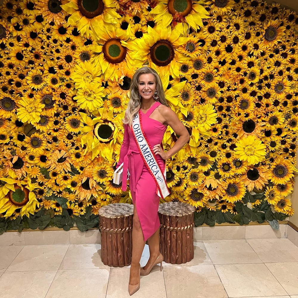 Lavish Alice pink asymmetrical dress